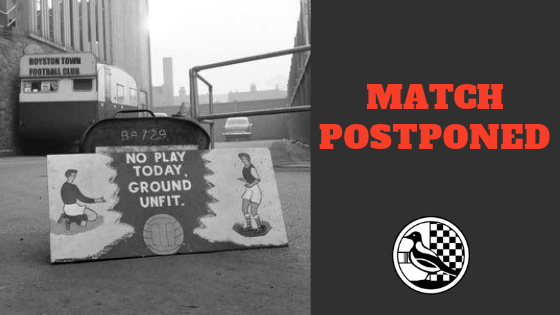 Under 18s Game Postponed