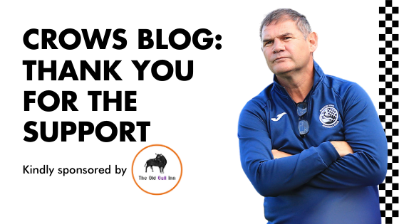 CROWS BLOG: THANK YOU FOR THE SUPPORT!