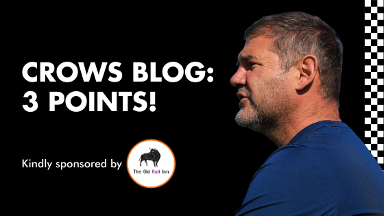 CROWS BLOG: 3 POINTS!