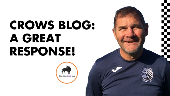 CROWS BLOG: A GREAT RESPONSE