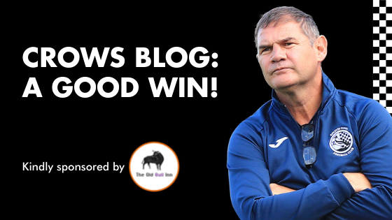 CROWS BLOG: A GOOD WIN