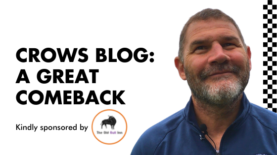 CROWS BLOG: A GREAT COMEBACK