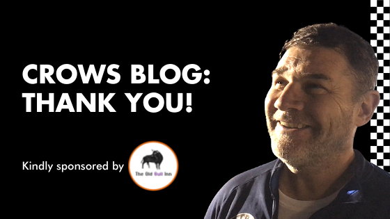 CROWS BLOG: THANK YOU!