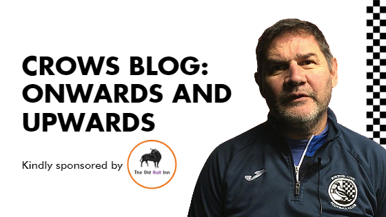 CROWS BLOG: ONWARDS AND UPWARDS