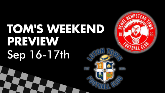 TOM’S WEEKEND PREVIEW – Sept 16-17th