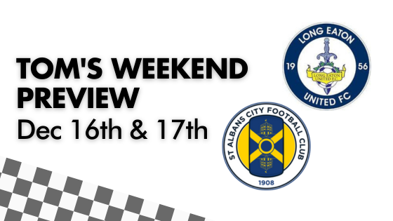 TOM’S WEEKEND PREVIEW – Dec 16th & 17th