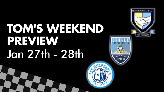 TOM’S WEEKEND PREVIEW – Jan 27th & 28th