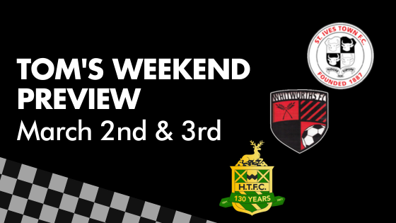 TOM’S WEEKEND PREVIEW – Mar 2nd & 3rd
