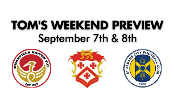 TOM’S WEEKEND PREVIEW  – Sept 7 & 8th