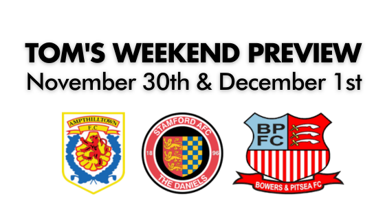 TOM’S WEEKEND PREVIEW: 30th Nov & 1st Dec