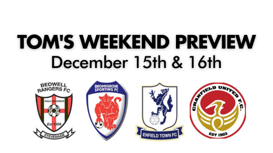 TOM’S WEEKEND PREVIEW – Dec 14th & 15th