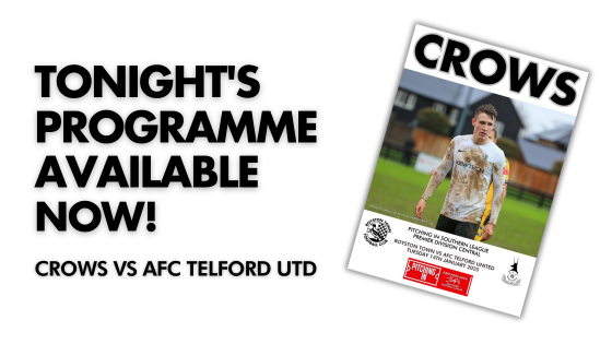 AFC TELFORD UNITED programme available now!