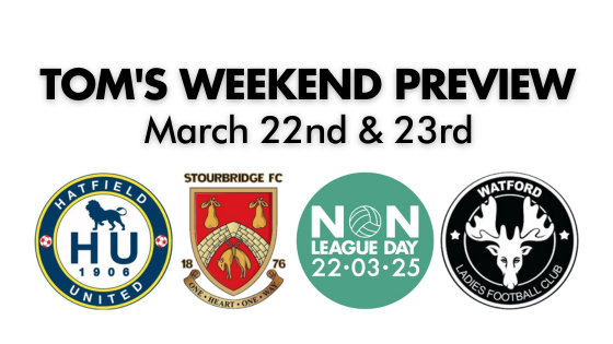TOM’S WEEKEND PREVIEW – 22nd & 23rd March