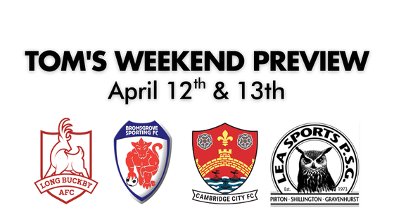 TOM’S WEEKEND PREVIEW – 12th & 13th April